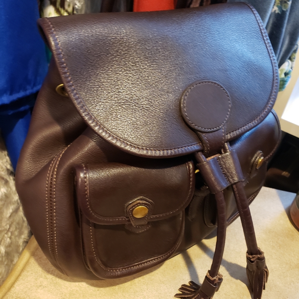 Dooney Chocolate Backpack EUC